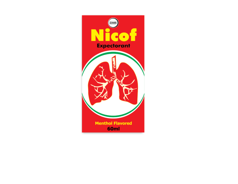 Nicof Expectorant Syrup 60ml Dawa Life Sciences